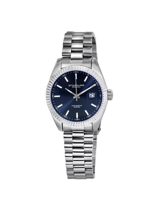 NWT Stuhrling Original Symphony Blue Dial Men\'s Watch